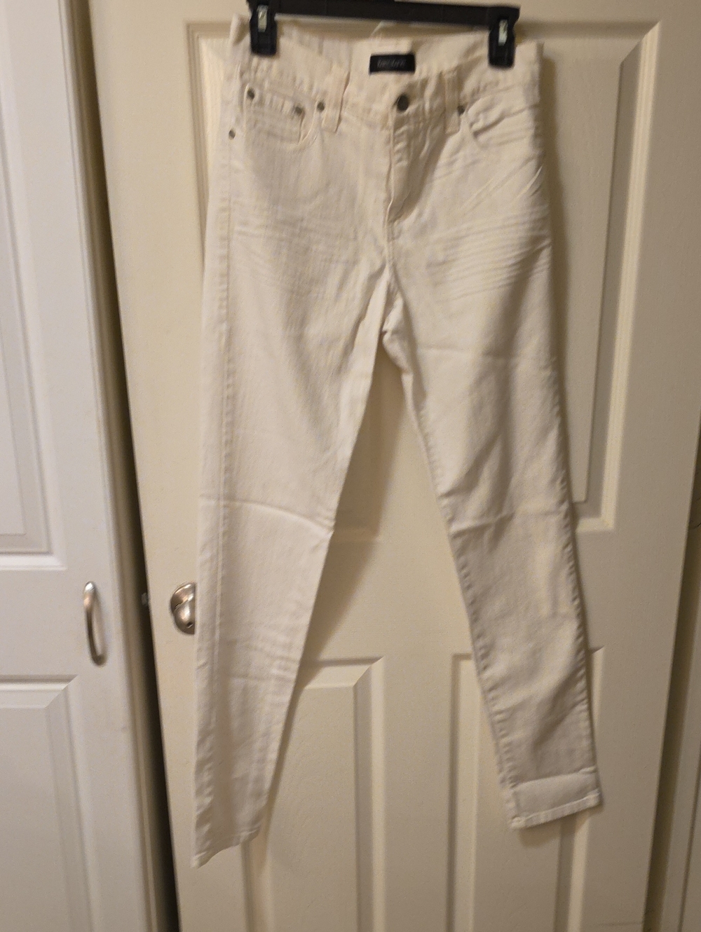 Karen Kane Straight Leg Jeans in Cream